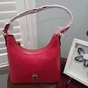 Dooney And Boueke Saffiano Hobo Shoulder Bag - Sleek Everyday Carry